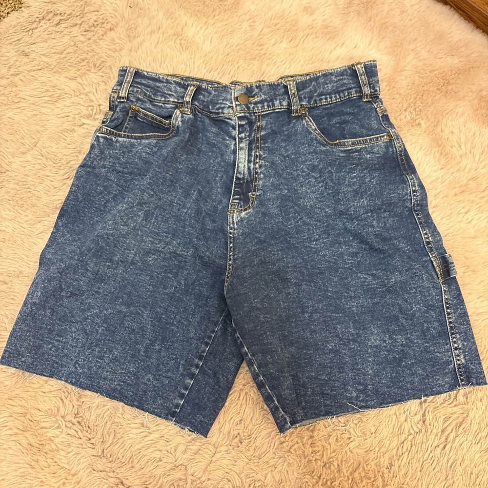 Classic Blue Denim Jean Shorts for Men